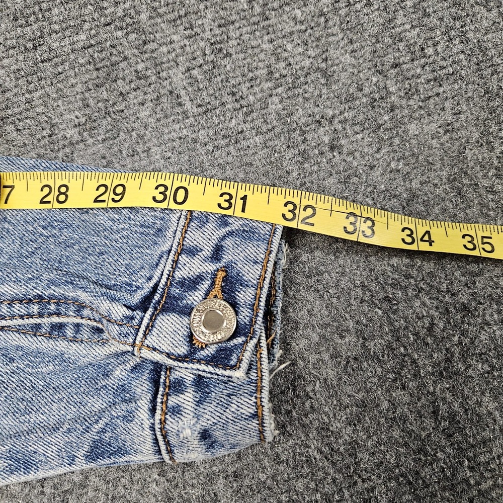 Patchwork Reworked Jean Jacket S Crop Distressed Y2K Style Grunge Street Vervet - Picture 14 of 14